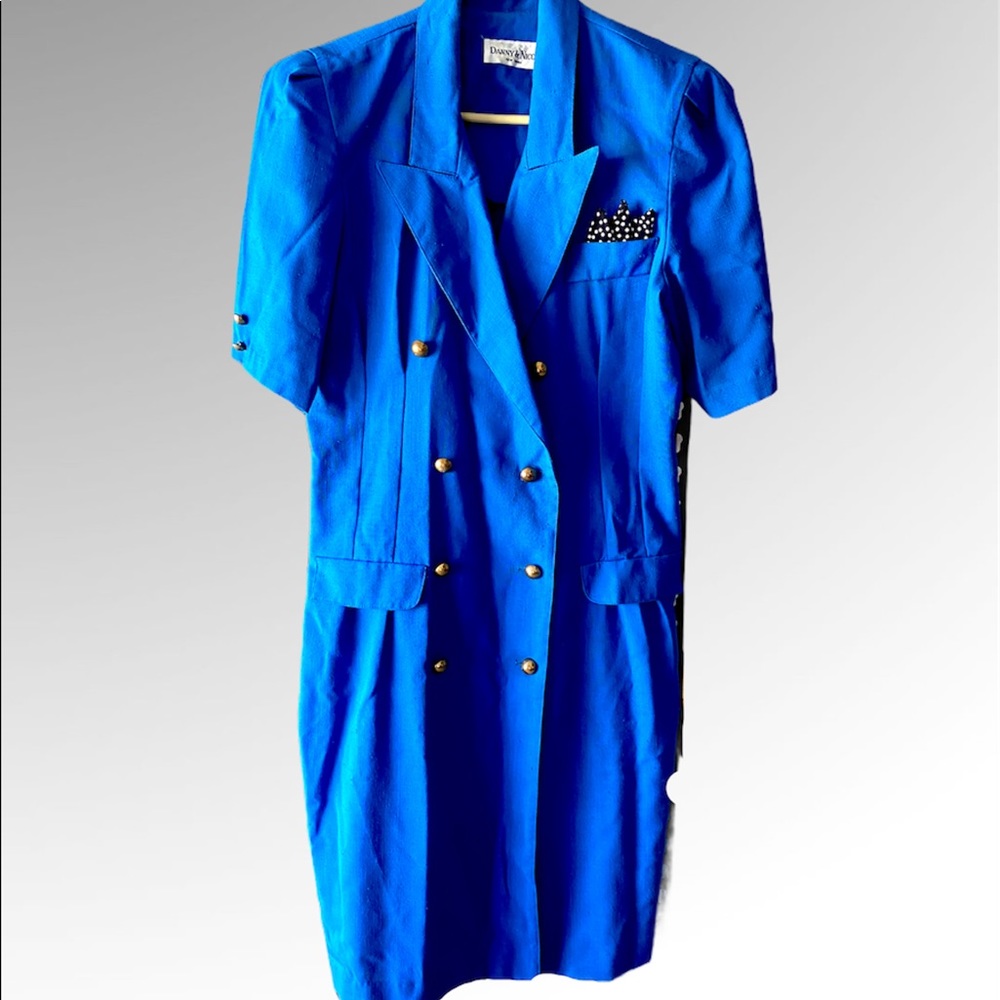 Danny & Nicole Vintage, blue, dress